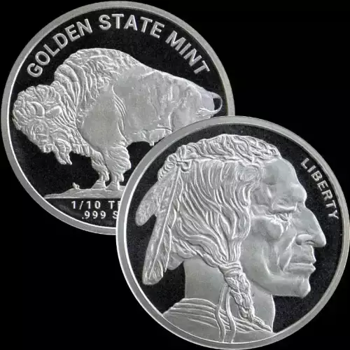 1/10 oz Silver GSM Buffalo (2)