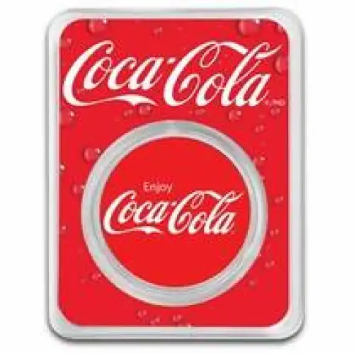 1 Oz Coca-Cola Silver Colorized Round (Classic) (2)