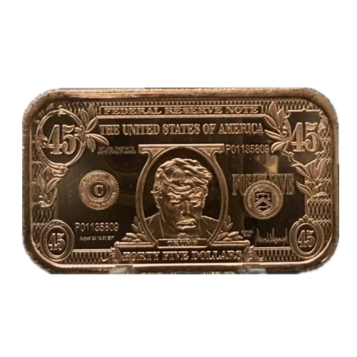 1 oz copper bar Trump bar $45/ $1 modern (2)