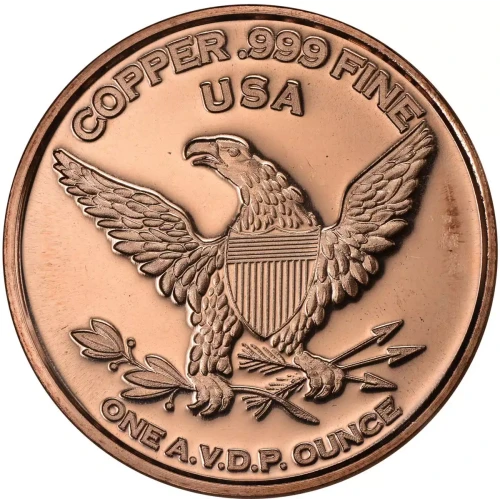 1 oz copper buffalo / wings  no date  (2)