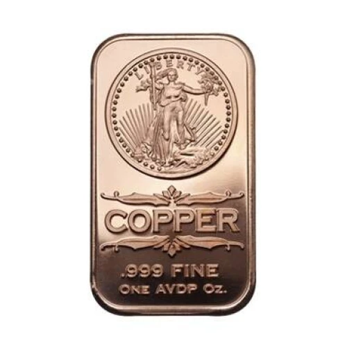 1 oz copper front walking liberty/ wings