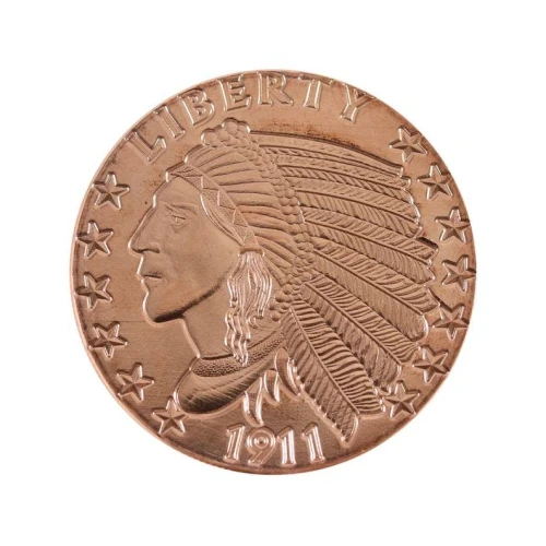 1 Oz Copper Incuse Indian OSB