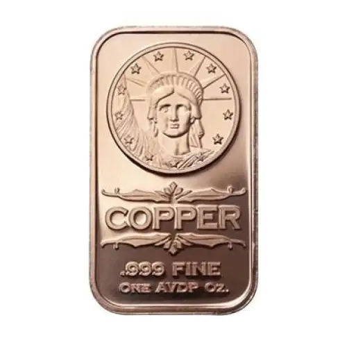 1 oz copper Liberty head bar bars/ wings (3)