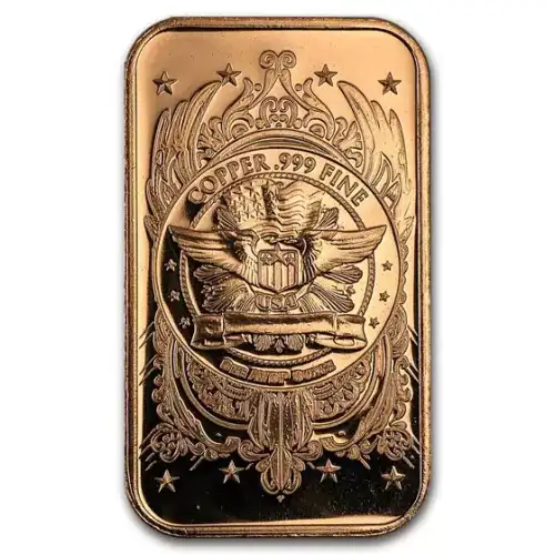 1 oz copper morgan dollar bars/ wings (2)