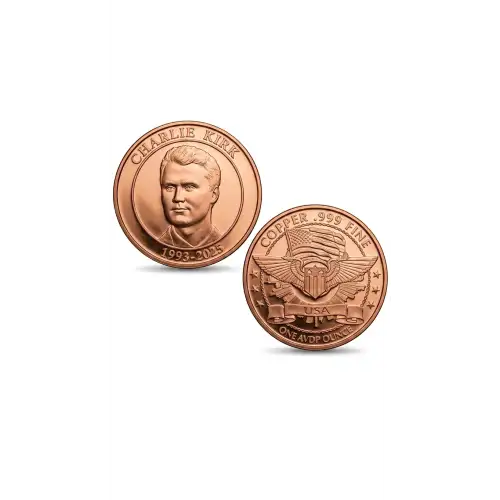 1 oz Copper Round Charlie Kirk