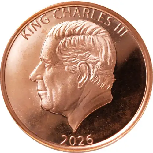 1 oz Copper Round King Charles III