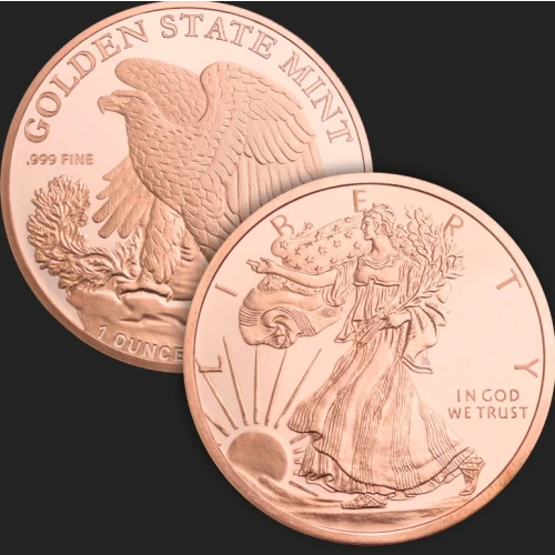 1 oz Copper Walking Liberty GSM