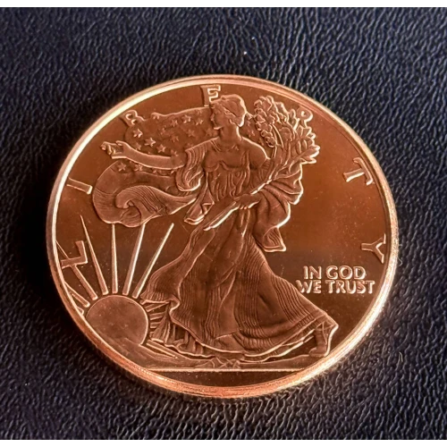 1 oz Copper Walking Liberty HLM
