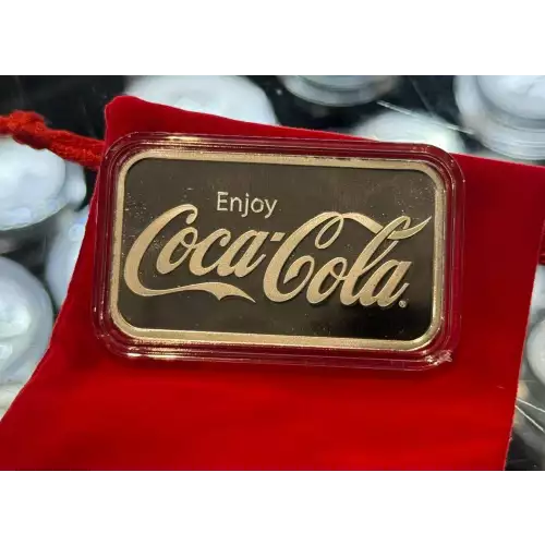 1 oz Silver Coca-Cola Bar (2)