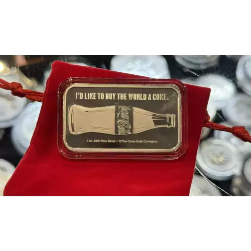 1 oz Silver Coca-Cola Bar (3)