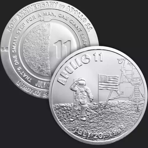 1 oz Silver GSM 50th Year Apollo 11 (3)