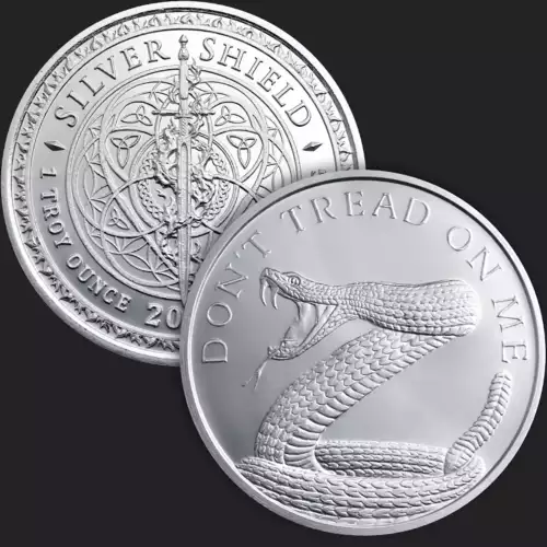 1 oz Silver GSM Don't Tread On Me Silver Shields (3)