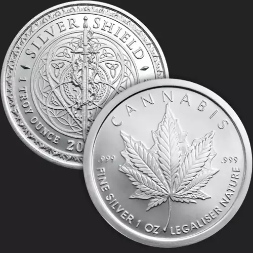 1 oz Silver GSM Silver Shield Cannabis (3)