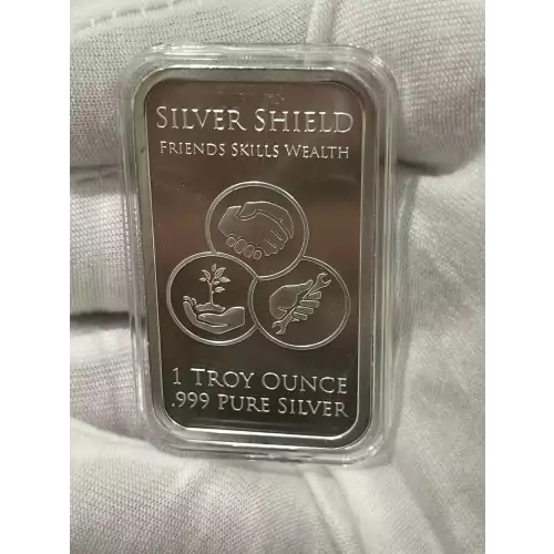 1 oz Silver GSM Silver Shield Duality Bar (3)