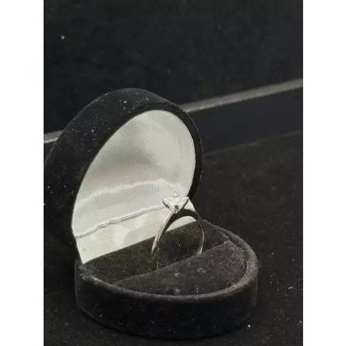 14KWG 0.75 Ctw VS D-E-F Color LG Diamond Solitaire Ring 2.1g S 8 