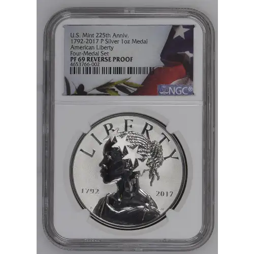 1792-2017 P AM. LIBERTY FOUR-MEDAL SE U.S. MINT 225TH ANNIV. (2)