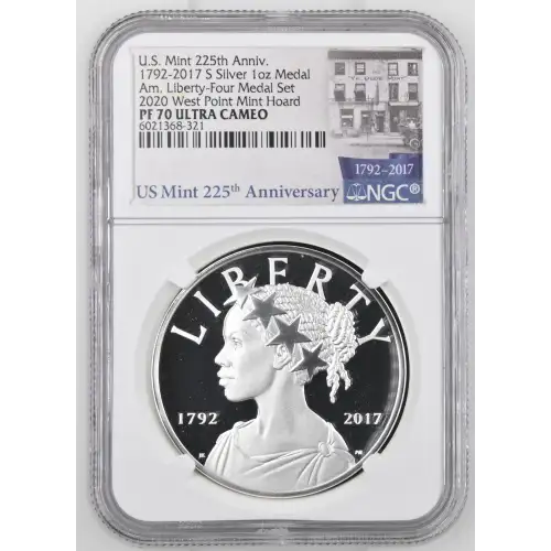 1792-2017 S Amer. Lib. Four-Medal Set 2020 West Pt Mint Hoard U.S. Mint 225th Anniv. ULTRA CAMEO (2)