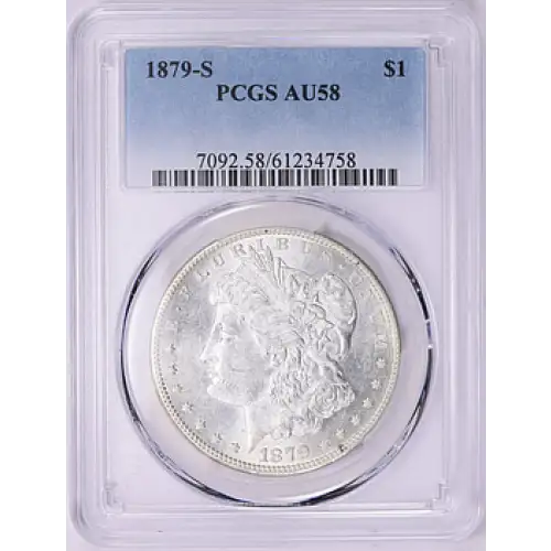 1879 - S - PCGS - AU58 - $1 Morgan