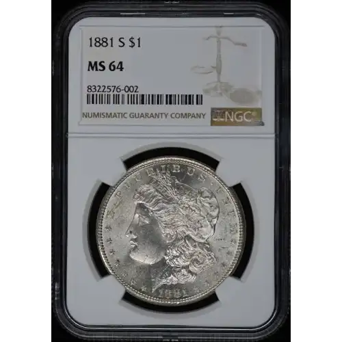 1881 S $1 - Morgan - NGCS - MS64