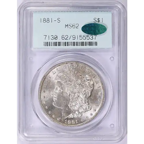 1881 - S - PCGS - MS62 - $1 Morgan