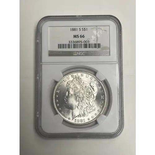 1881 S S$1 Morgan MS66 NGC