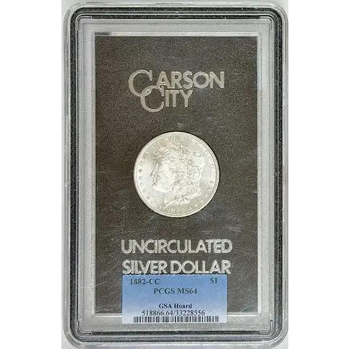 1882-CC GSA Morgan Dollar graded MS64 $1