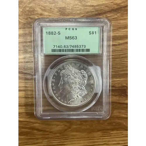 1882 - S - PCGS - MS63 - $1 Morgan