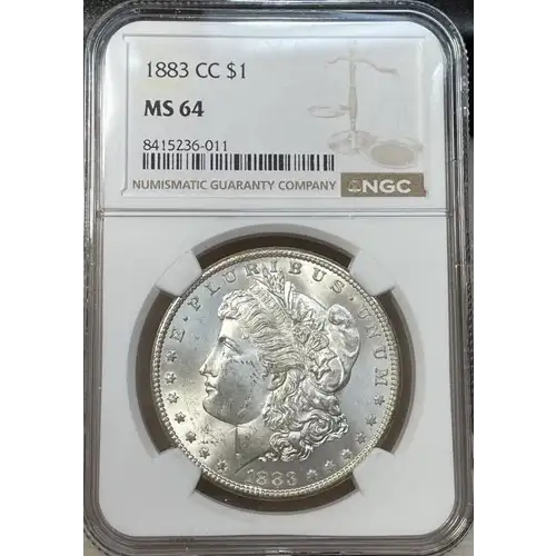 1883 CC $1 Morgan MS64 White NGC