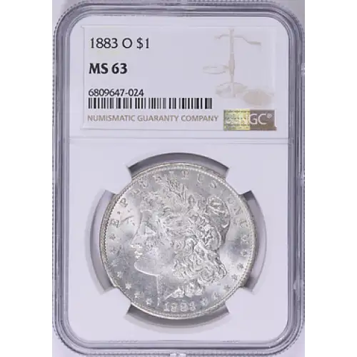 1883 - O - NGC - MS63 - $1 Morgan