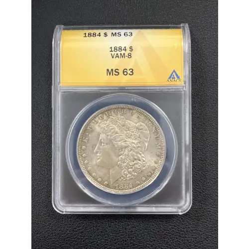 1884 $1 Silver Morgan Dollar MS63 ANACS