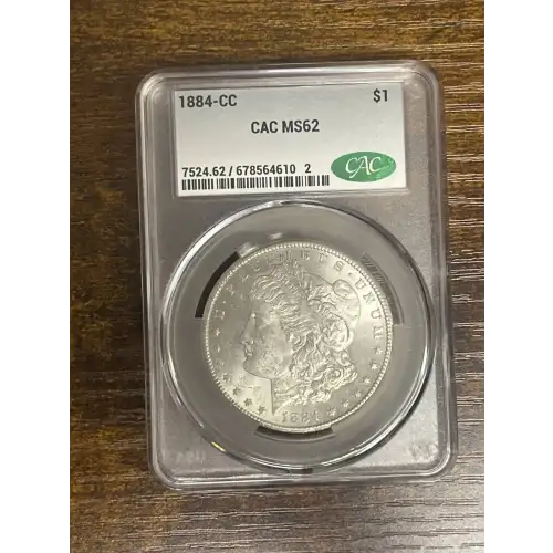 1884 - CC - CAC - MS62 - $1 Morgan