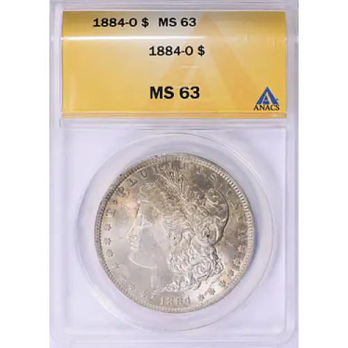 1884 - O - ANACS - MS63 - $1 Morgan