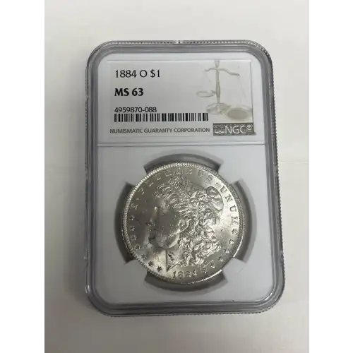 1884 - O - NGC - MS63 - $1 Morgan