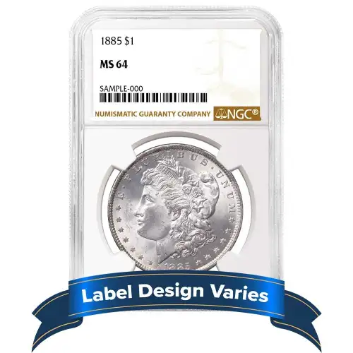 1885 $1 - Morgan - NGC - MS64