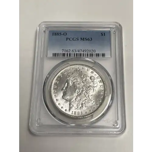 1885-O Morgan Silver Dollar PCGS MS-63