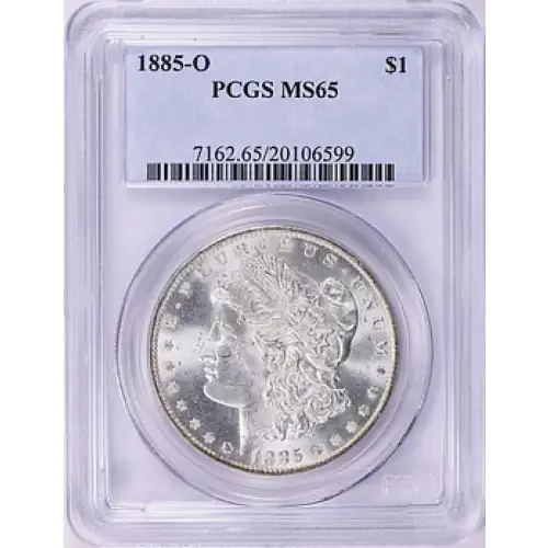 1885 - O - PCGS - MS65 - $1 Silver Eagle (2)