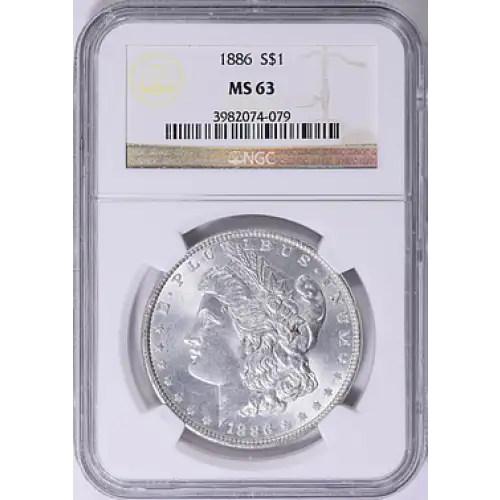 1886 - P - NGC - MS63 - $1 Morgan