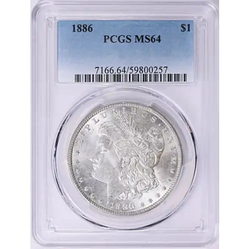1886 - P - PCGS - MS64 - $1 Silver Eagle