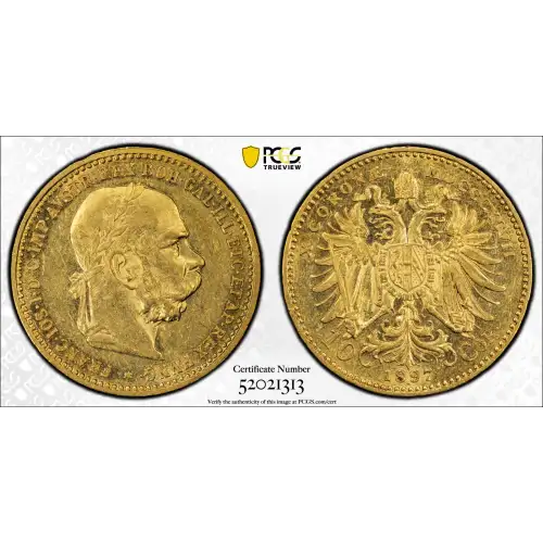 1897 10 Cor KM-2805  Au (2)