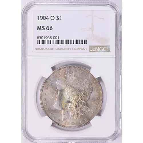 1904 - O - NGC - MS66 - $1 Morgan toned