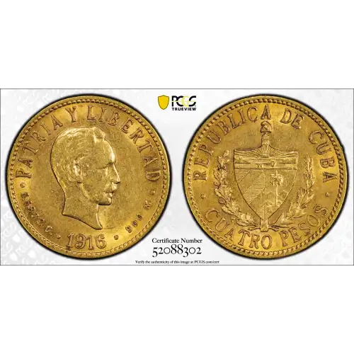 1916 4 Peso KM-18  Au (2)