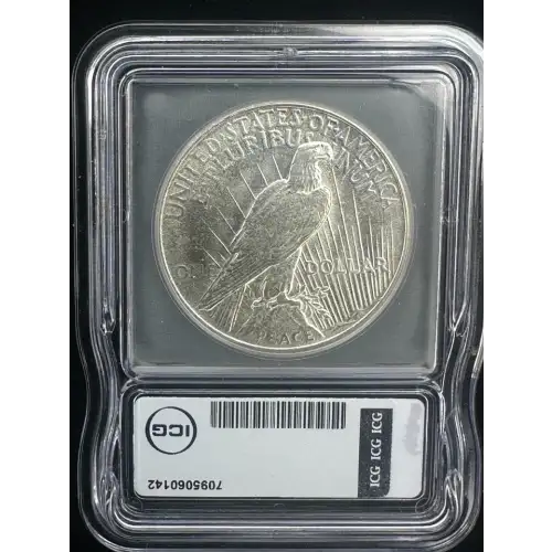 1922 S$1 Peace Dollar MS62 ICG (2)