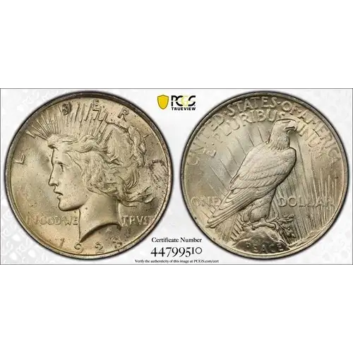 1923 NGC MS63 $1 PEACE