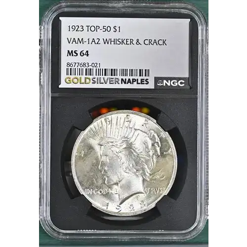 1923 TOP-50 VAM-1A2 WHISKER & CRACK $1 MS 64