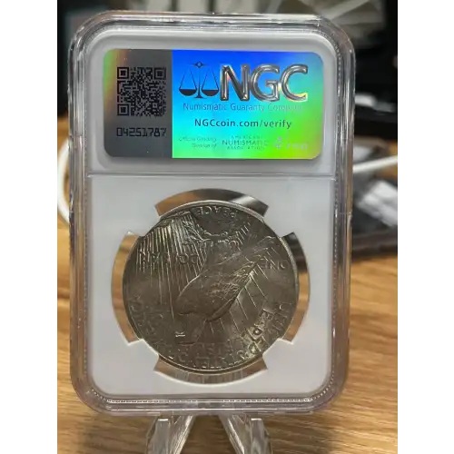 1924 S Peace Dollar NGC BRILLIANT UNCIRCULATED (2)