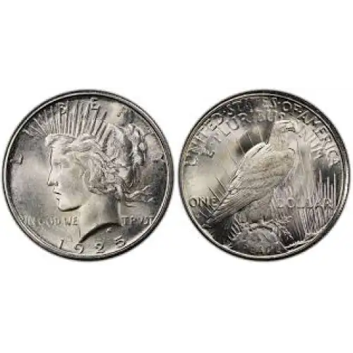 1925 S S$1 Peace Dollar AU53 NGC