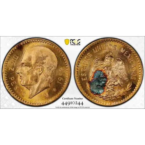 1959-M 10 Peso KM-473  Au (2)
