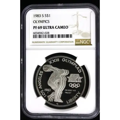 1983 S$1 Olympics PF 69 UC
