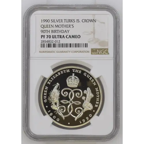 1990 SILVER QUEEN MOTHER'S 90TH BIRTHDAY ULTRA CAMEO (2)