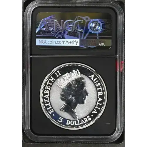 1991 Australia Kookaburra S$5 MS 69 (2)